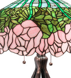 30"H Cabbage Rose Table Lamp