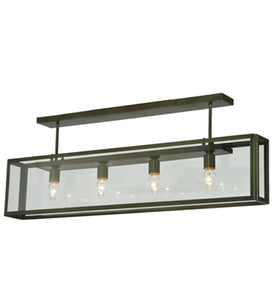 47"L Affinity Industrial Semi-Flushmount | Smashing Stained Glass & Lighting