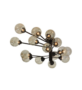 64"L Galaxy 15 Lt Contemporary Oblong Chandelier | Smashing Stained Glass & Lighting