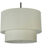 36"W Cilindro 2 Tier Textrene Contemporary Fabric Pendant | Smashing Stained Glass & Lighting