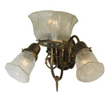 15"W Revival Gas & Electric 3 Lt Wall Sconce