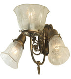 15"W Revival Gas & Electric 3 Lt Wall Sconce