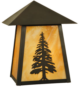 9"W Stillwater Tall Pine Outdoor Wall Sconce