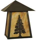 9"W Stillwater Tall Pine Outdoor Wall Sconce
