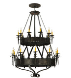 45"W Costello 20 Lt Two Tier Gothic Chandelier | Smashing Stained Glass & Lighting