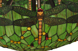 38"W Tiffany Hanginghead Dragonfly Flushmount