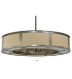 44"W Smythe Craftsman Meyda Chandel-Air Ceiling Fan | Smashing Stained Glass & Lighting