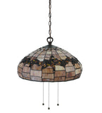 20"W Concord Stained Glass Ceiling Pendant