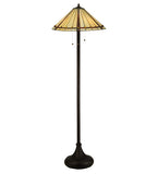 61"H Belvidere Mission Stained Glass Floor Lamp