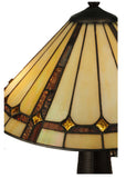 22"H Belvidere Tiffany Mission Table Lamp
