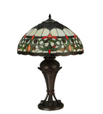  26"H Creole Stained Glass Table Lamp