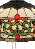 22"W Creole Tiffany Ceiling Pendant