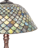 22"H Tiffany Fishscale Table Lamp