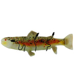 29.5"W Metro Fusion Brown Trout Fused Glass Wall Sconce