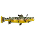 30"W Metro Fusion Brown Trout Wildlife Wall Sconce
