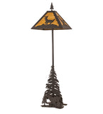 77"H Lone Deer Wildlife Floor Lamp