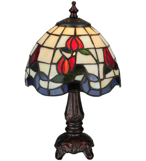 12"H Roseborder Mini Lamp