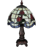 12"H Roseborder Mini Lamp