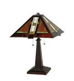 24"H Montana Mission Stained Glass Table Lamp