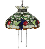 20"W Fruit Stained Glass Ceiling Pendant | Smashing Stained Glass & Lighting