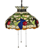 20"W Fruit Stained Glass Ceiling Pendant | Smashing Stained Glass & Lighting