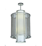 22"W Cilindro Weave-Tex Contemporary Pendant