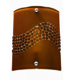 8.25"W Metro Fusion Amber Pietre Contemporary Wall Sconce