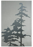 50"W X 28"H Tall Pines Folding Fireplace Screen
