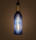 3"W Coastal Collection Compass Wine Bottle Mini Pendant