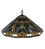 20"W Middelton Stained Glass Victorian Pendant | Smashing Stained Glass & Lighting