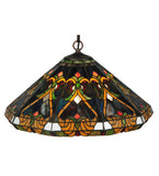 20"W Middelton Stained Glass Victorian Pendant | Smashing Stained Glass & Lighting