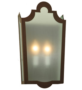 8.25"W French Market Frosted Victorian Sconce