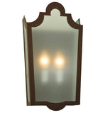 8.25"W French Market Frosted Victorian Sconce