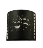 9.75"W Theatre Mask Contemporary Sconce