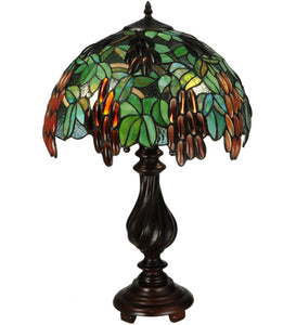 25"H Murlo Stained Glass Victorian Table Lamp