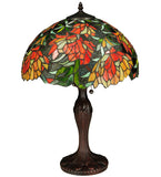 23"H Lamella Tiffany Floral Table Lamp