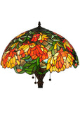 66"H Lamella Stained Glass Floral Floor Lamp