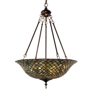 20"W Tiffany Fishscale Inverted Pendant