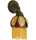 7"W Alicia Fringed Wall Sconce