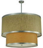36"W Cilindro 2 Tier Fabric Ceiling Pendant