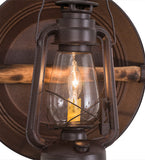 14.5"W Miner's Lantern Wall Sconce