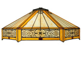 62"H Peaches Tiffany Victorian Floor Lamp