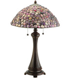 25"H Agata Purple Arts & Crafts Table Lamp