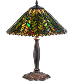 21"H Shasta Trail Stained Glass Table Lamp