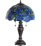 24"H Tiffany Rosebush Floral Table Lamp