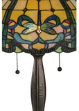 24"H Dragonfly Stained Glass Table Lamp