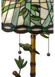 24"H Loro Paraiso Parrot Stained Glass Table Lamp