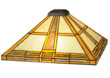62"H Prairie Straw Mission Tiffany Floor Lamp