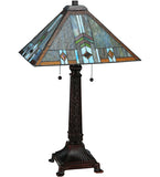 26"H Prairie Wheat Sunshower Mission Table Lamp