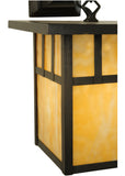 9"W Hyde Park Double Bar Mission Hanging Outdoor Wall Sconce